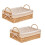 2X Handwoven Storage Baskets with Handles Kitchen Organizer Cosmetic Box ,B 3