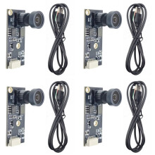 4X 1920x1080 USB Camera Module for 3D Printers Camera Board 2 Mega-Pixel Wide Angle Fish Eye Lens UVC OTG
