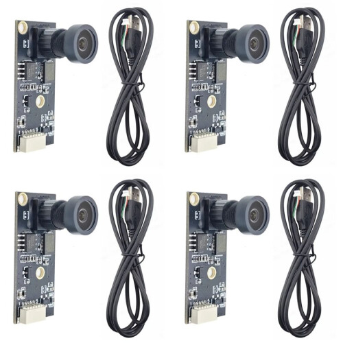 4X 1920x1080 USB Camera Module for 3D Printers Camera Board 2 Mega-Pixel Wide Angle Fish Eye Lens UVC OTG