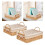 2X Handwoven Storage Baskets with Handles Kitchen Organizer Cosmetic Box ,B 5