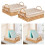 2X Handwoven Storage Baskets with Handles Kitchen Organizer Cosmetic Box ,B 7