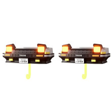 2X Car Key Holder Decor Wall-Mounted Key Hook Headlight Key Hook for Car Enthusiasts' Gifts Black
