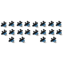 20PCS IR Infrared Sensor Module Slotted Optical Optocoupler Speed Measuring Sensor Module Photo Interrupter Sensor Motor