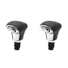 2X 46720D4200 Car Leather Gear Shift Lever Knob for Optima K5 Sportage KXcross 2016+ Automatic Gear Stick Shift Knob