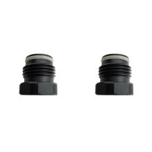2X Co2 Cartridge Cylinder 3/8-24UNF Thread to Tank Thread G1/2-14 Convert Adapter