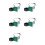 5X LED Digital Voltmeter Ammeter Hertz Meter AC6-500V Voltage Current Frequency Meter Indicator Tester Green 1