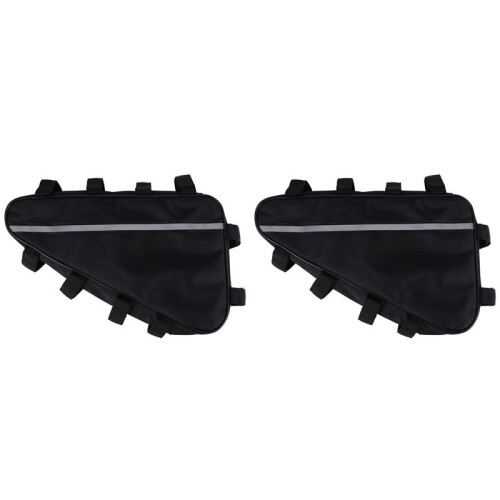 2X Bicycle Bag Triangular Battery Pack Bicycle Battery Pack Electric Bicycle Lithium Battery Triangular Bag B 1