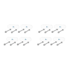 8Pcs Acrylic Skateboard Wall Mount,Skateboard Wall Rack,Skateboard Hanger,Display Skis Snowboards Scooters Longboards