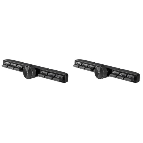 2X Wireless Multimedia Remote Control 7 Keys LED Car Controller Volume Adjuster Answer for Multimedia Navigation Player