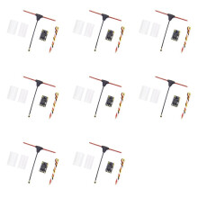 8X ELRS Receiver 2.4GHz ExpressLRS Receiver CRSF with T-Type Antenna for RC FPV Traversing Drones Parts