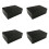 4X Aluminum Alloy Case for Raspberry Pi 4 Metal Shell Passive Cooling Enlosure Case for Raspberry Pi 4 Model B Black 2