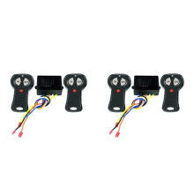 2X 12V/24V Wireless Electric Winch Remote Control  Kit for  Handset  Controller Winch Remote Receiver