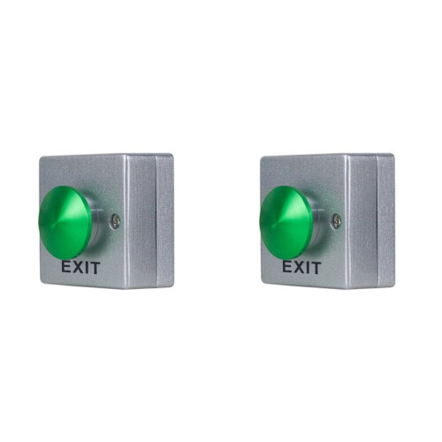 2X Door Opener Release Button  Aluminum Alloy Waterproof  Button for Door Access Control System Entry Open B 1