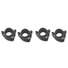 4Pcs Folding Bicycle Pipe Clamp with Quick Release Lever Behalf is Suitable Sp8 Pipe Clamp with 38mm, Black