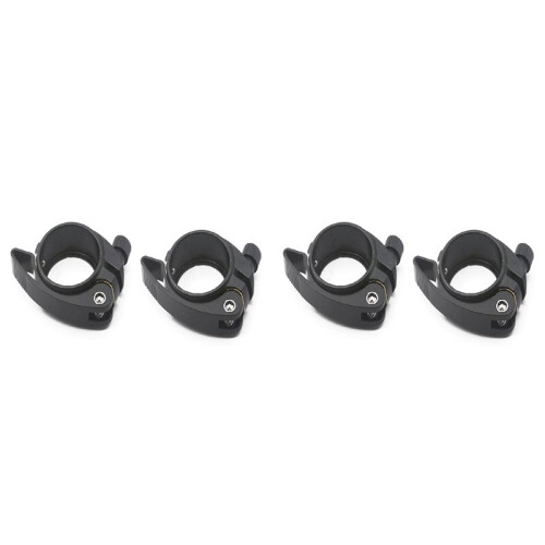 4Pcs Folding Bicycle  Pipe Clamp with Quick Release Lever  Behalf is Suitable Sp8 Pipe Clamp with 38mm, Black