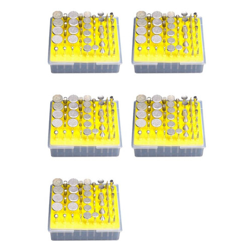 5X Diamond Grinding  Set 3mm Handle Grinding File Abrasive Rotary Tool Grinding  Diamond File 1