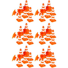 Traffic Cones 60Pcs Miniature Road Cones Construction Cones Kids Traffic Cones Traffic Signs Toys
