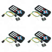 4X Remote Control Module HX1838 Infrared Wireless Remote Control Kit Remote Control Robot Multi-Functional Module
