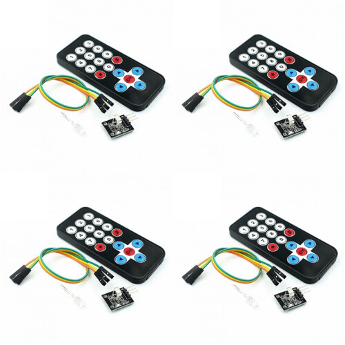 4X Remote Control Module HX1838 Infrared Wireless Remote Control Kit Remote Control Robot Multi-Functional Module