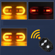 4X New Bike Light Set USB Rechargeable Bicycle Turn Lamp Cycling Lantern MTB Accessories LED Tail Light