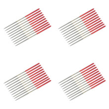 40-Teiliges Rundes Diamant-Nadelfeilen-Set, 3 mm X 140 mm, Rundes Diamant-Nadelfeilen-Set zum Schleifen Von Metall, Stein, Holz und Glas