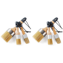 6X Pinceau Ă Craie et Ă Cire, Grand Pinceau Ă Craie et Petit Pinceau Ă Cire pour Peinture Ă la Craie, Pinceaux Ă Craie pour Meubles