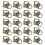 120PCS Key Fob Hardware with Keychain Rings for Bag Webbing,Bronze 2