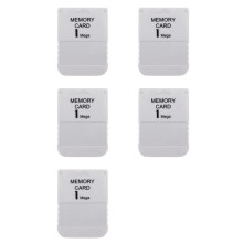 5X for 1 Mega Memory Card for PS1 PS One for 1 Game Console Save Game Data Saving Progress 1MB Memory Card