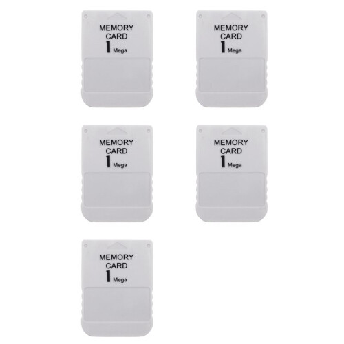 5X for 1 Mega Memory Card for PS1 PS One for  1 Game Console Save Game Data Saving Progress 1MB Memory Card