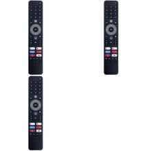 3X Remote Control for DEXP Q551 Q651 A321 A431 A501 A551 for TV D2290B for CHIQ Plusham UA501UHD TV(No Voice)