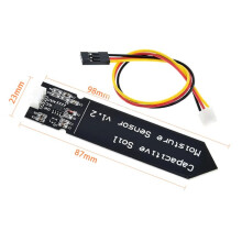 2X Capacitive Soil Moisture Sensor Module, for Garden Plant Monitoring Capacitive Soil