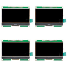 4X LCD12864 12864-06D, 12864, LCD Module, COG, with Chinese Font, Dot Matrix Screen, SPI Interface Black