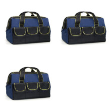 3X Tool Bag Multifunctional Storage Electrician Wear Thickened Canvas Electrician Woodworking Tool Bag Portable