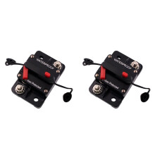 2X 80A AMP Circuit Breaker Fuse Reset 12-24V Car Boat Auto Waterproof Fuse Box Fuse Car Fusibles