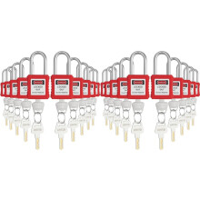 Lockout-Tagout-Schlösser-Set, 20-Teiliges Sicherheits-Lockout-Vorhängeschloss, Lockout-Tag-Out-Sicherheitsvorhängeschloss für Elektrisches