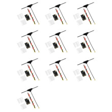 10X Receptor ELRS de 2,4 GHz Receptor ExpressLRS con Antena Tipo T Compatible con Actualización Wifi para FPV RC Drone