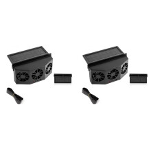 2X 3 Solar Car Cooling Fan Electric Car Air Cooler Charging Vent Radiator Backseat Front Purifiers B