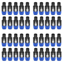 40PC 4Pin NL4FC Speaker Connector Ohm Plug Speaker Audio Cable Adapter Twist Lock 4Pin Speakon Female Jack Accessories,A