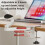 2X Aluminum Desk Arm Rest Support 3 Height Adjust Ergonomic Arm Rest Mouse Pad Armrest Bracket Console for Office White 3