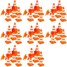 Traffic Cones 80Pcs Miniature Road Cones Construction Cones Kids Traffic Cones Traffic Signs Toys