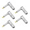 10Pcs Right Angle 6.35mm 1/4 Inch TS Mono Plug, Connector for Guitar, Speaker, Microphone Cable 2