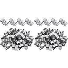 304 Stainless Steel Clips 100PCS, Trailer Frame Wire Clips Solar Panel Wire Clips Metal Cable Clips