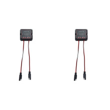 2X Solar Charge Controller 10A 12V, Waterproof Intelligent Solar Panel Controller for AGM, Gel & Lithium Batteries