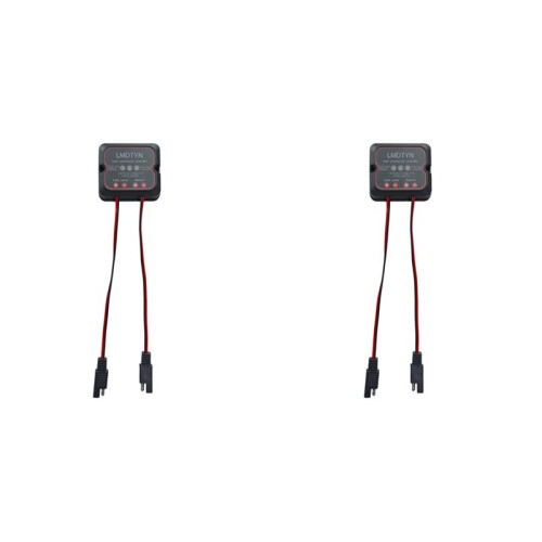 2X Solar Charge Controller 10A 12V, Waterproof Intelligent Solar Panel Controller for AGM, Gel & Lithium Batteries