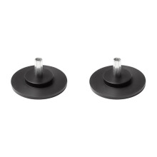 2X M10 3XLR Saugnapfadapter, Schwarz, für Teleskop-Linearantrieb, Kolben-Linearantrieb, Teilebefestigungen