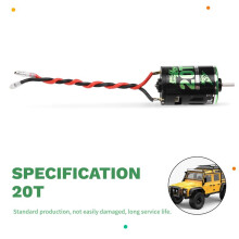 2X 540 20T-45T Waterproof Brushed Motor for 1:10 RC Car Crawler Axial SCX10 Kypsho Redcat Gen8 20T