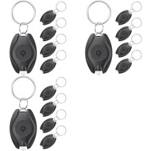 15Pack LED Chaveiro Lanterna LED Chaveiro Luz Portátil Alimentado Por Bateria Chaveiro Tocha para Festa de Acampamento Ao Ar Livre