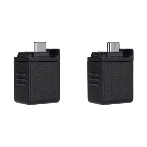 2pcs 3.5mm Audio Adapter with Type-C Charging Port for  OSMO Action 4/5 Pro Camera Supports External Microphone Input