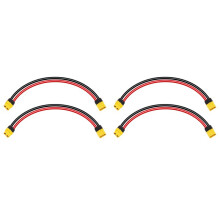 4PCS XT60 Extension Cable 12AWG 1FT XT60 to XT60 Cable with Male to Female Connector for Solar Panel RC Battery