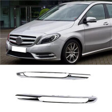 4x Front Bumper Side Fog Light Grille Trim Chrome 2468850474 2468850574 for W246 B180 11-14